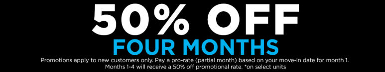 Image showing promotional deals at self storage facility Lake Forest Self Storage, 22535 Aspan St., Lake Forest, CA, 92630