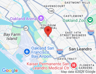 Map image of Storelocal Storage, 10 Hegenberger Ct, Oakland, CA, 94621 location