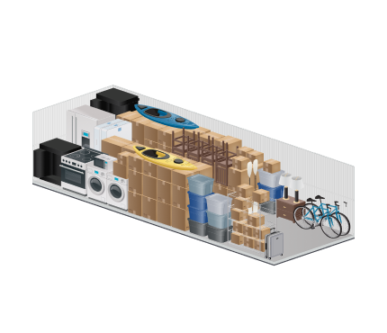 extra_large storage units size guide image for Storelocal Storage, 1444 Willow Avenue, Hercules, CA, 94547